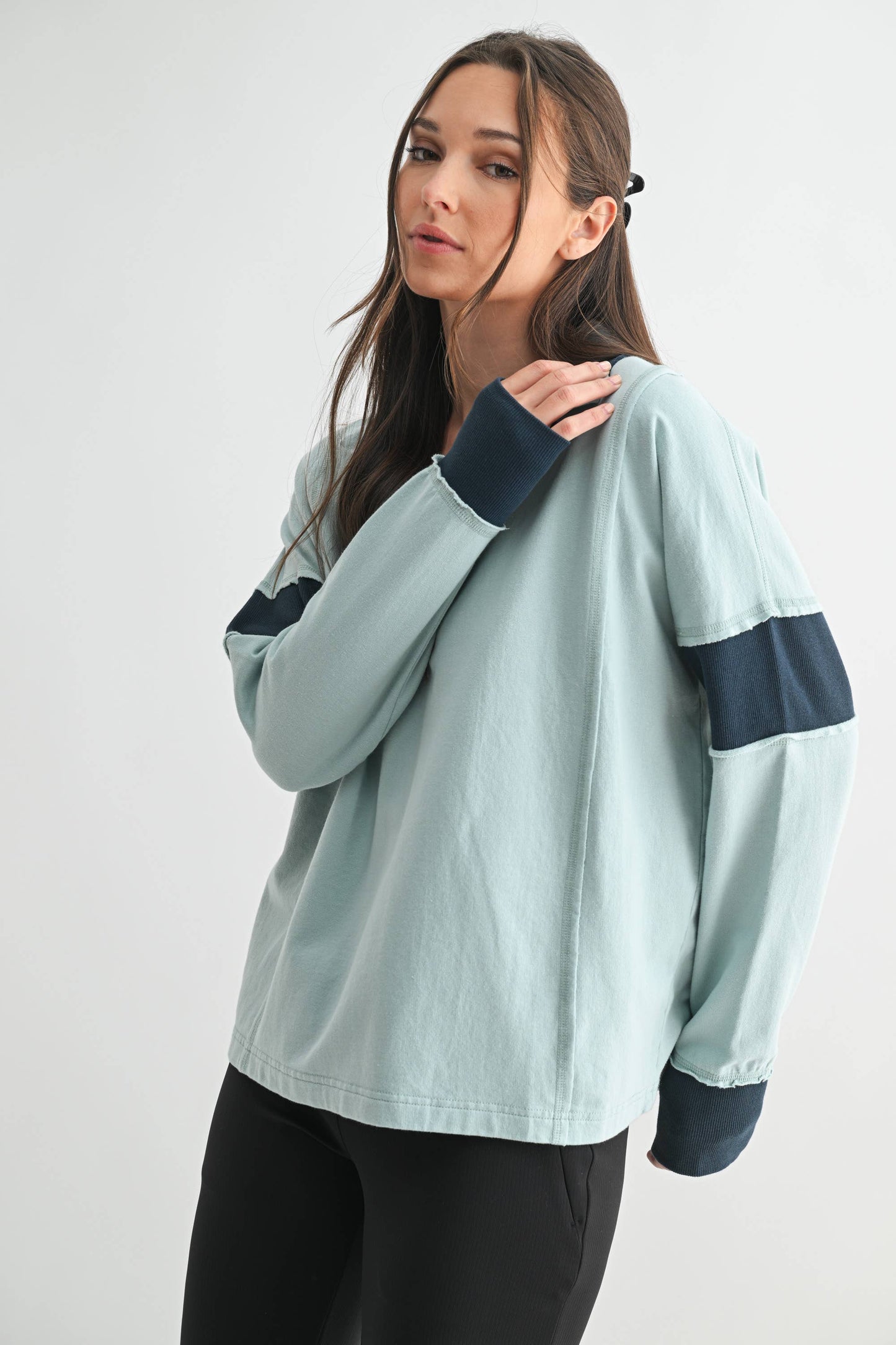 mint chocolate chip pullover