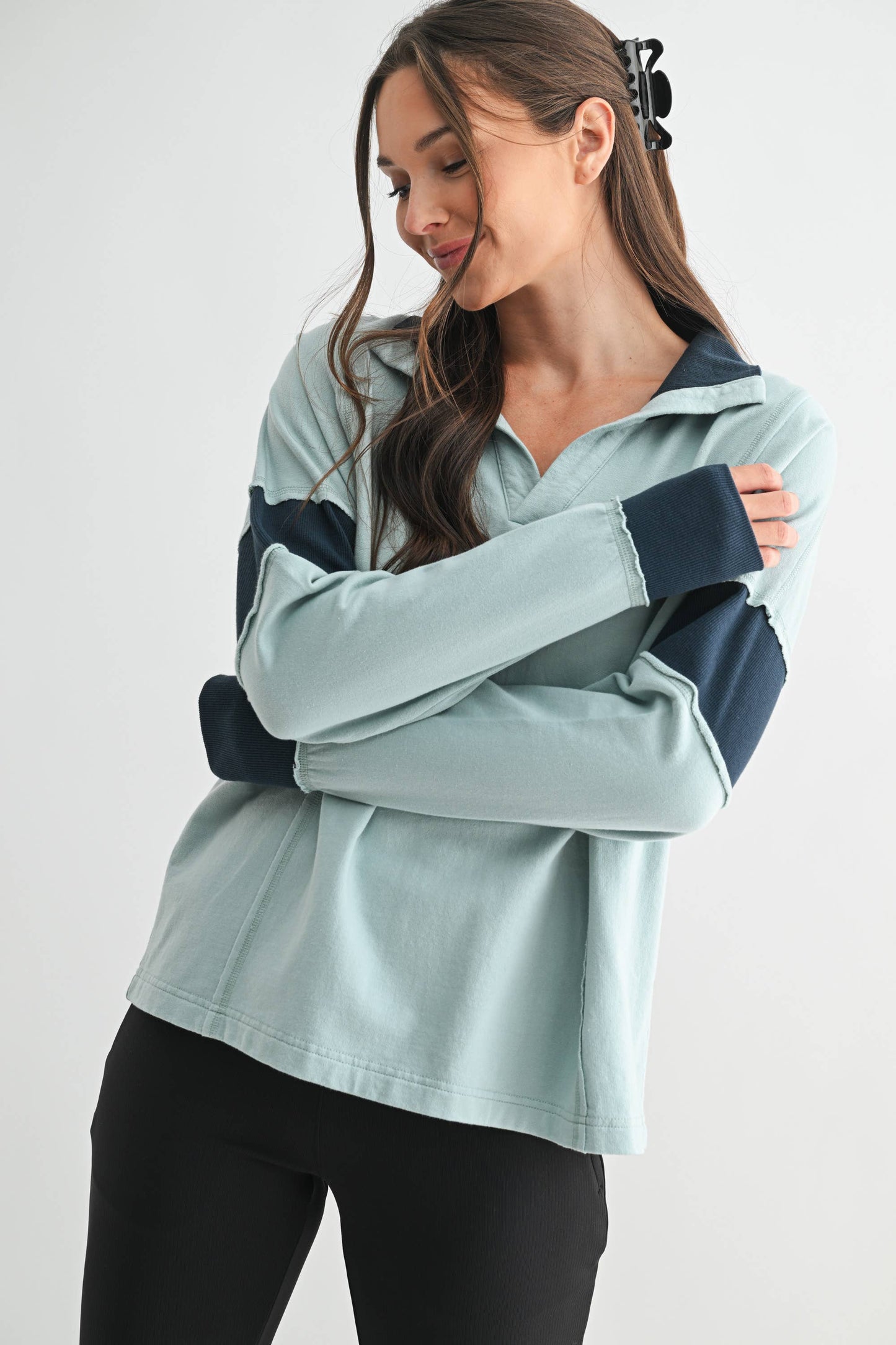 mint chocolate chip pullover