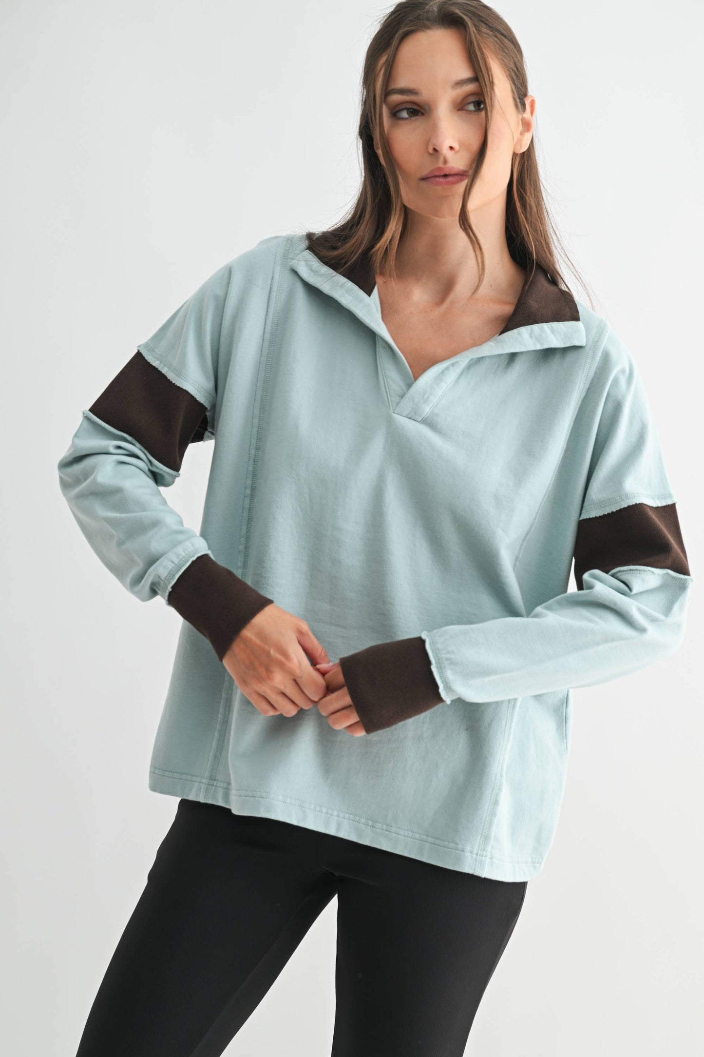 mint chocolate chip pullover