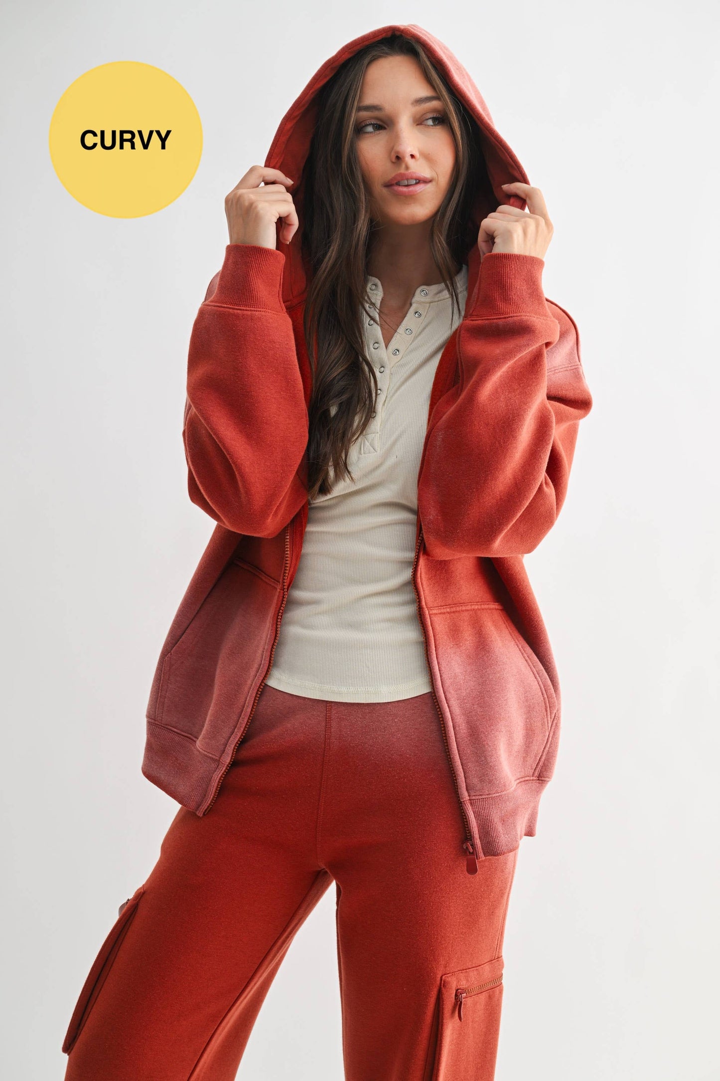 cranberry kiss zip up