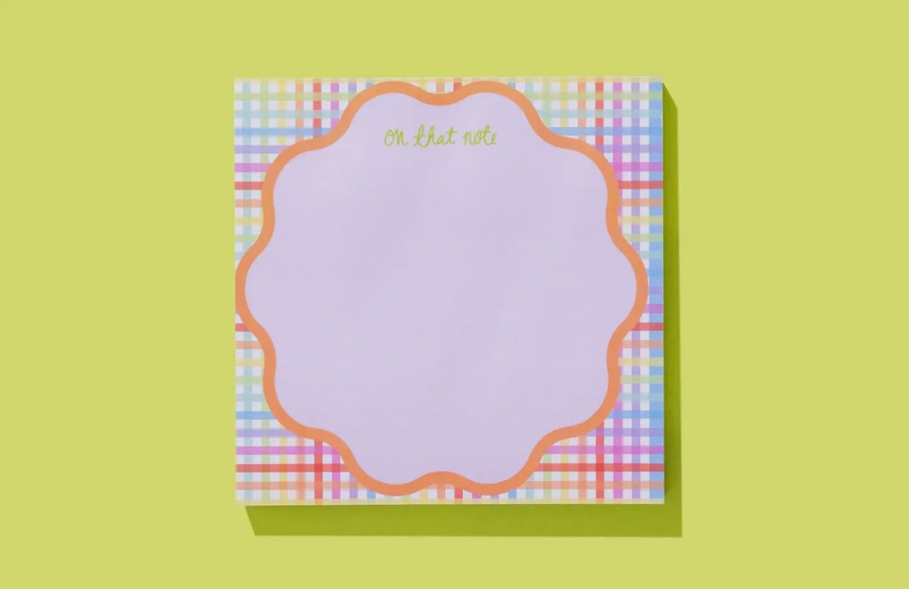 on that note square notepad
