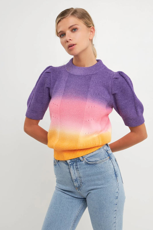 ombre sweater top