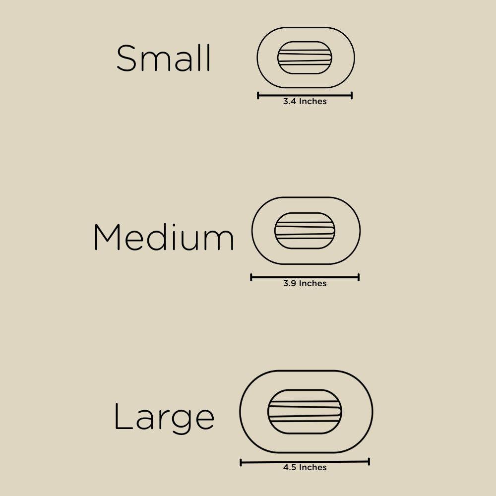 flat round hair clip | large | candy cane crush