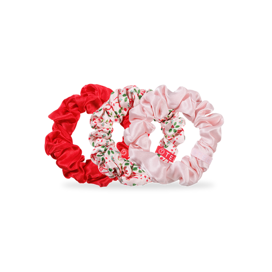 silk hair scrunchies | large | blushmas