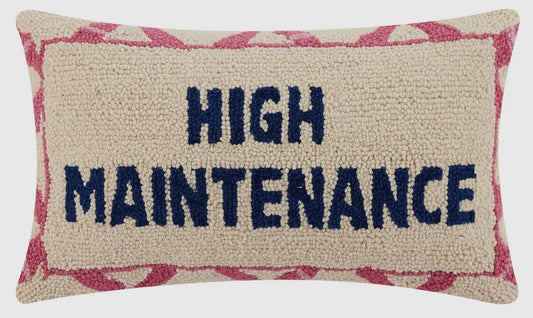 high maintenance hook pillow