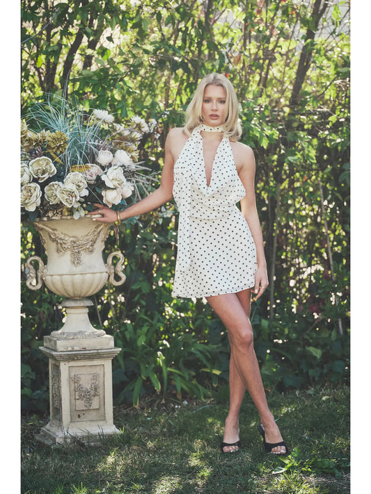 pure sugar halter mini dress