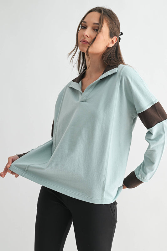 mint chocolate chip pullover