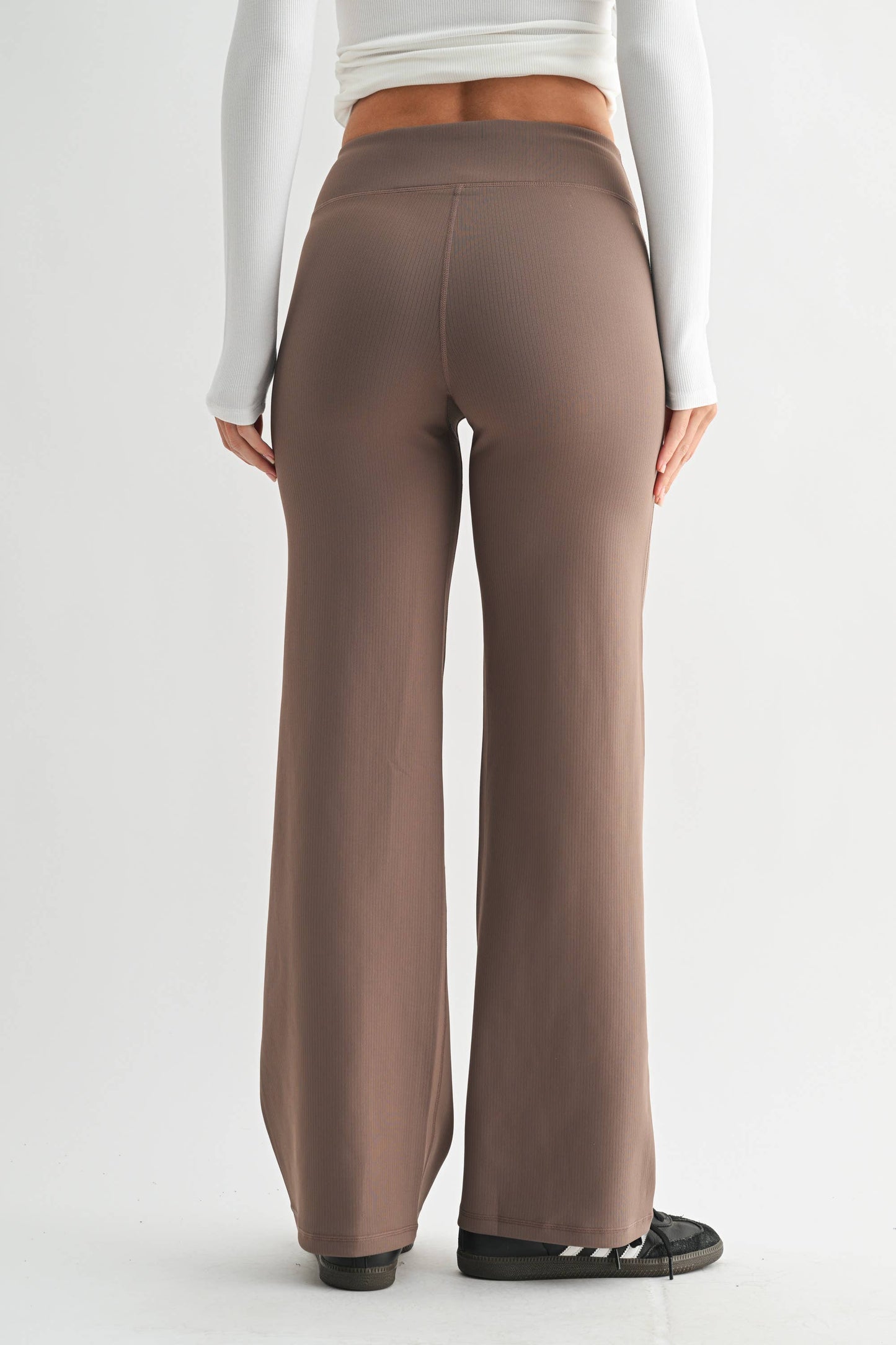jacquard stripe wide leg pant