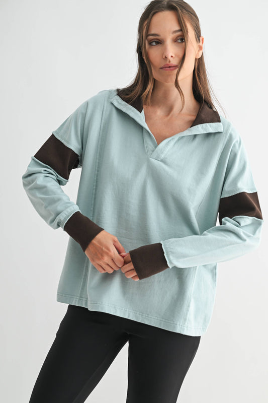 mint chocolate chip pullover