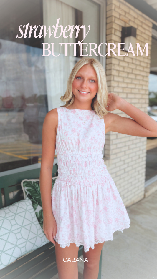 delilah printed mini dress