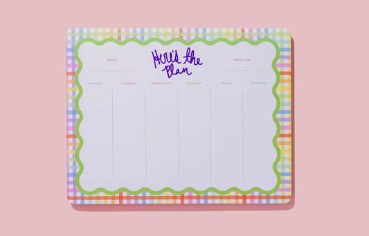 here’s the plan weekly planner