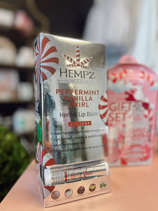 hempz peppermint vanilla swirl lip balm