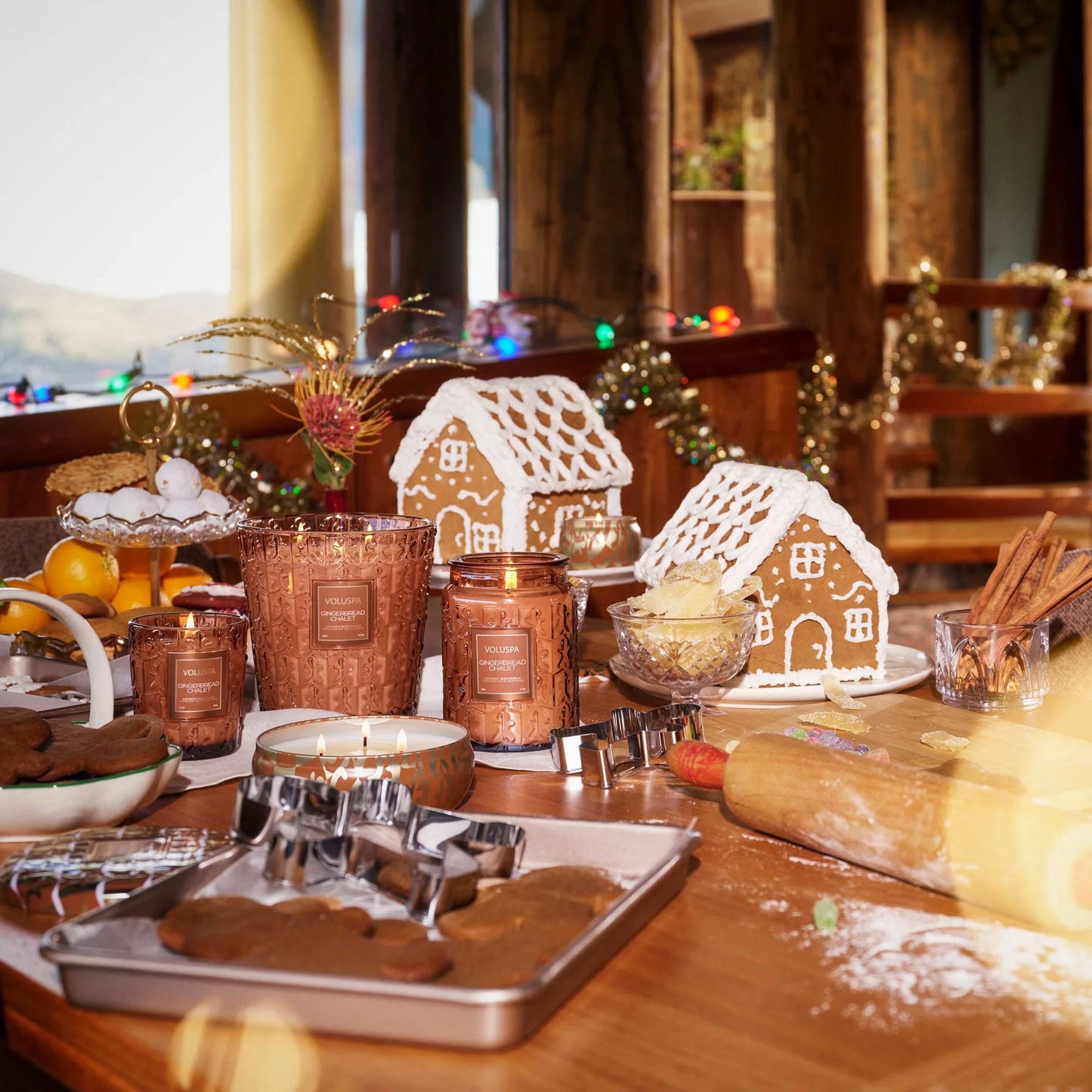gingerbread chalet large jar candle