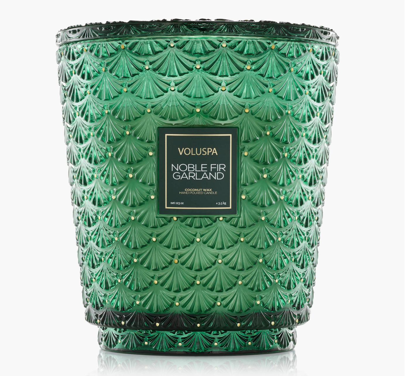 noble fir garland 5 wick hearth candle