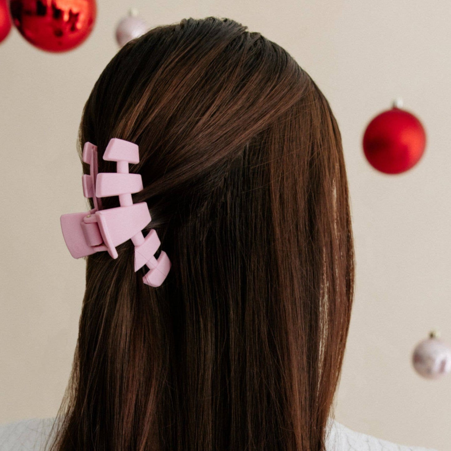 classic hair clip | medium | merry pinkmas