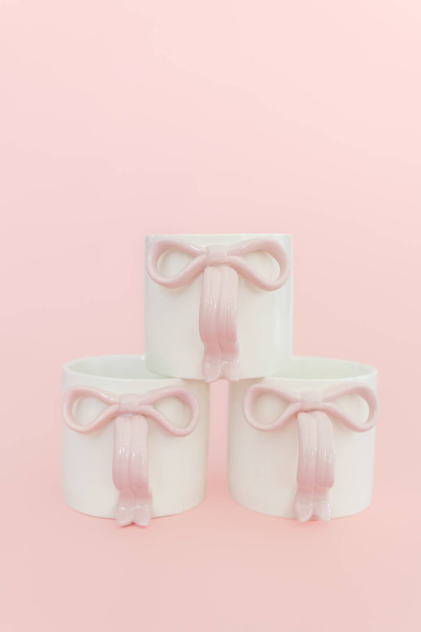 powder blue bow mug