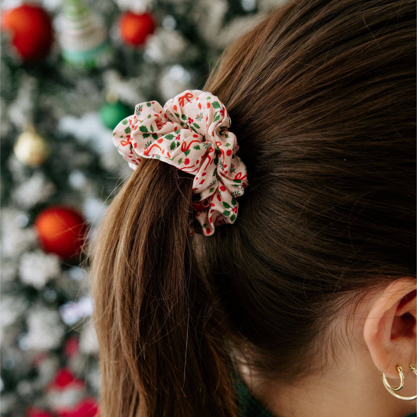 silk hair scrunchies | large | blushmas