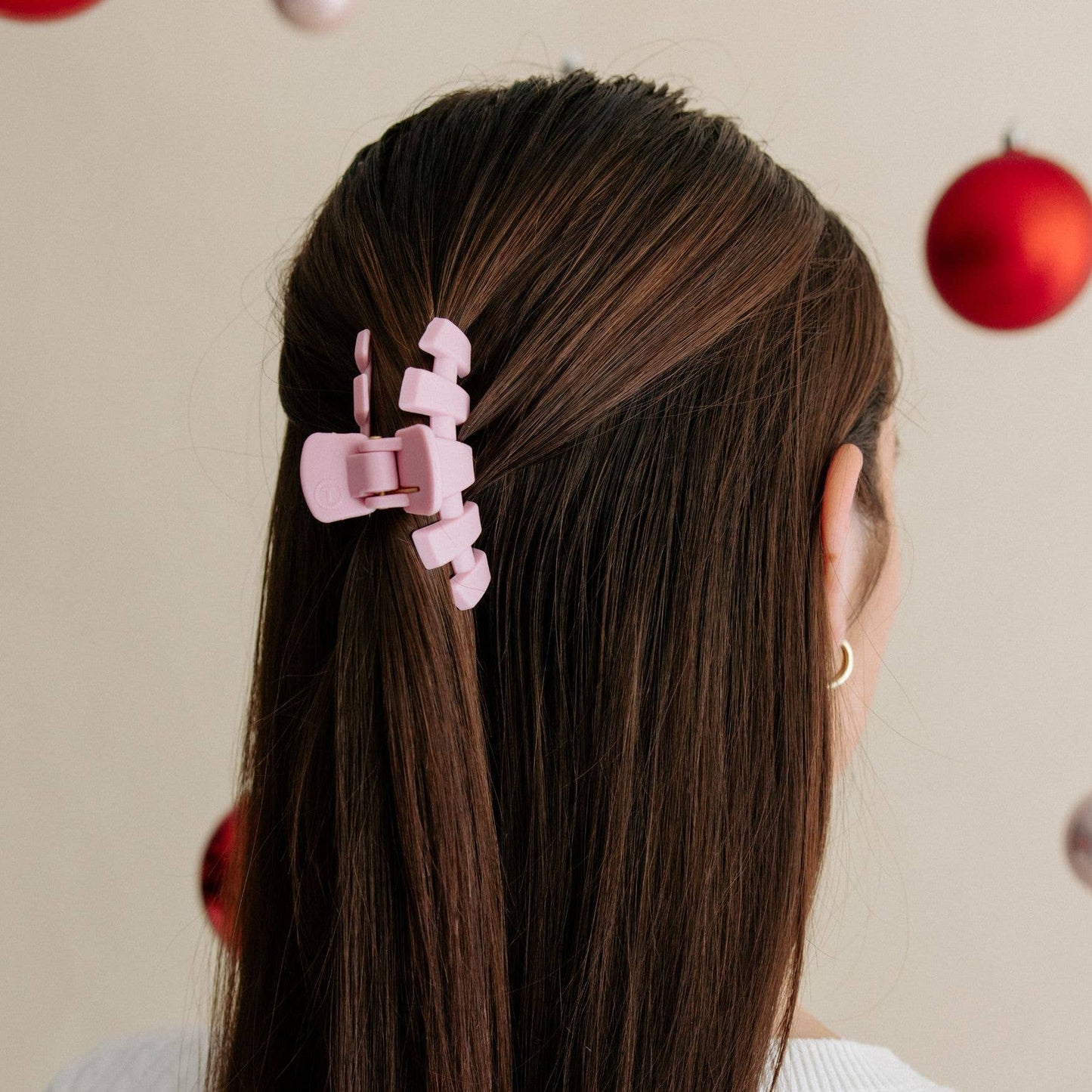 classic hair clip | small | merry pinkmas