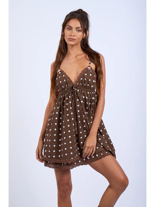 babydoll polka dot sundress